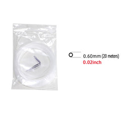 Usage shot showing repair line applied to half-rim eyeglasses with 65.6FT length.