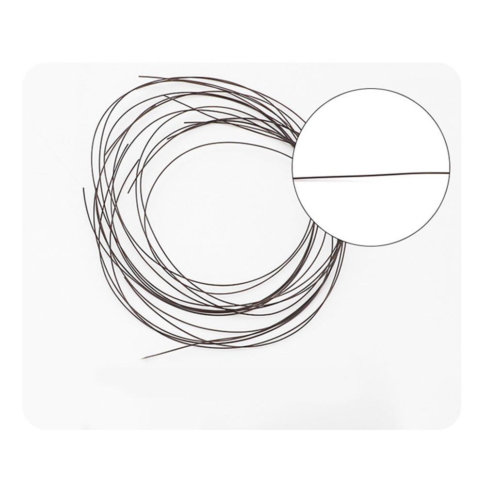 Close-up of 0.6mm repair line for half-rim glasses in black