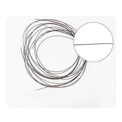 Close-up of 0.6mm repair line for half-rim glasses in black