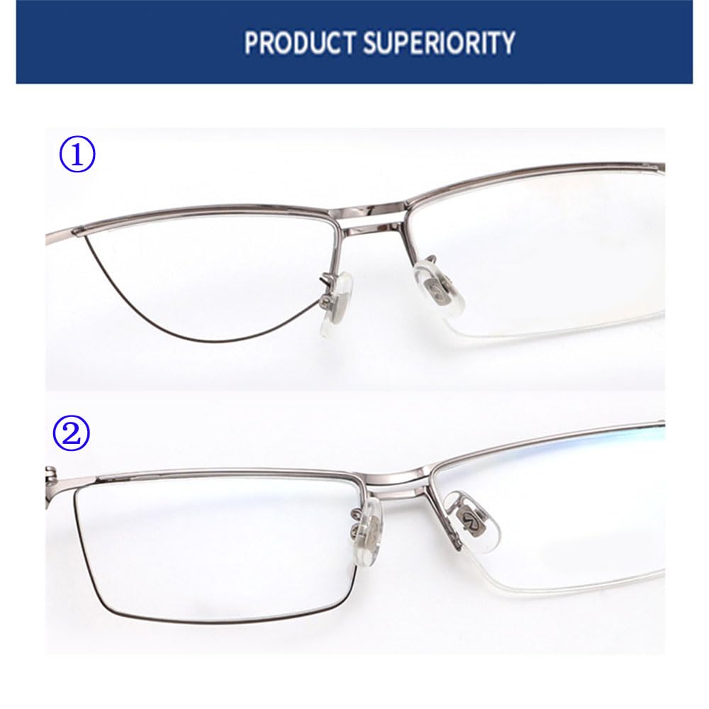 Black half-rim eyeglass repair line displayed for precise repairs