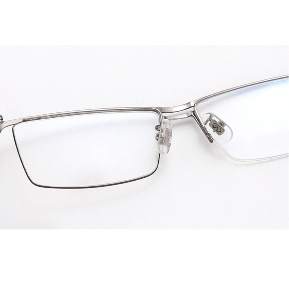 End view of 0.6mm eyeglass line for half-rim frames, black