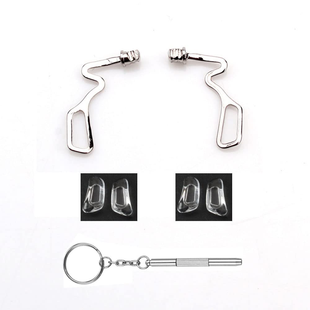 Eyeglass repair kit with nose pads arm