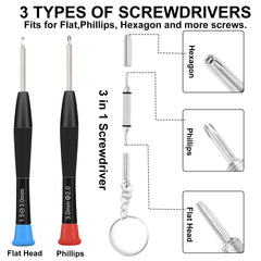 Nose pads and screw caps from the kit