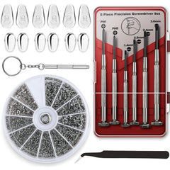 PTSLKHN Eyeglass Repair Kit with screws and nose pads