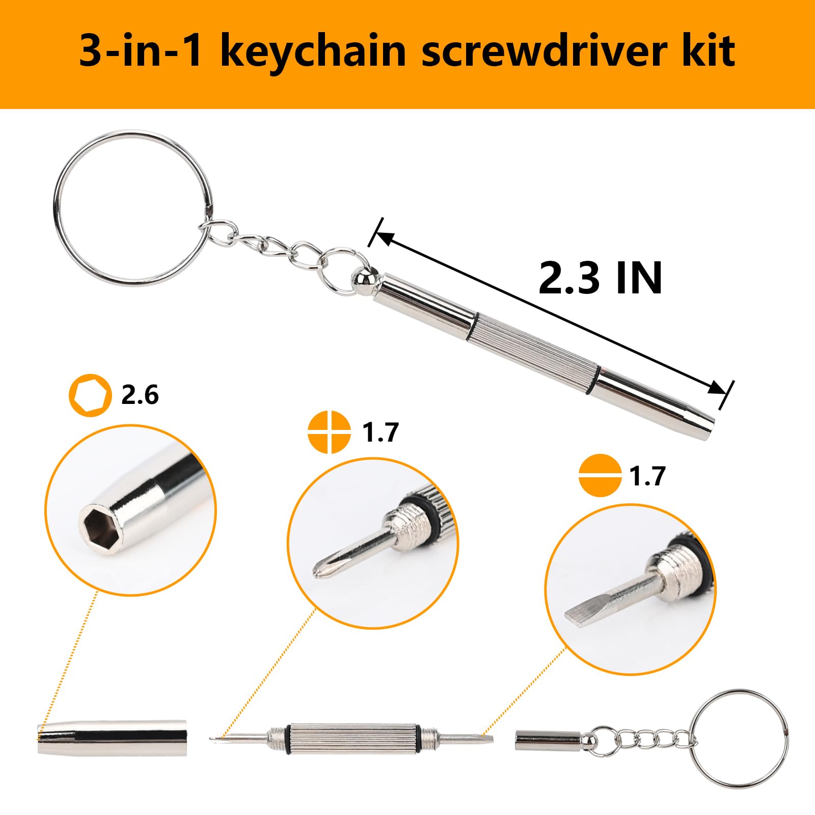 Ten gold-colored screws and nuts for eyewear