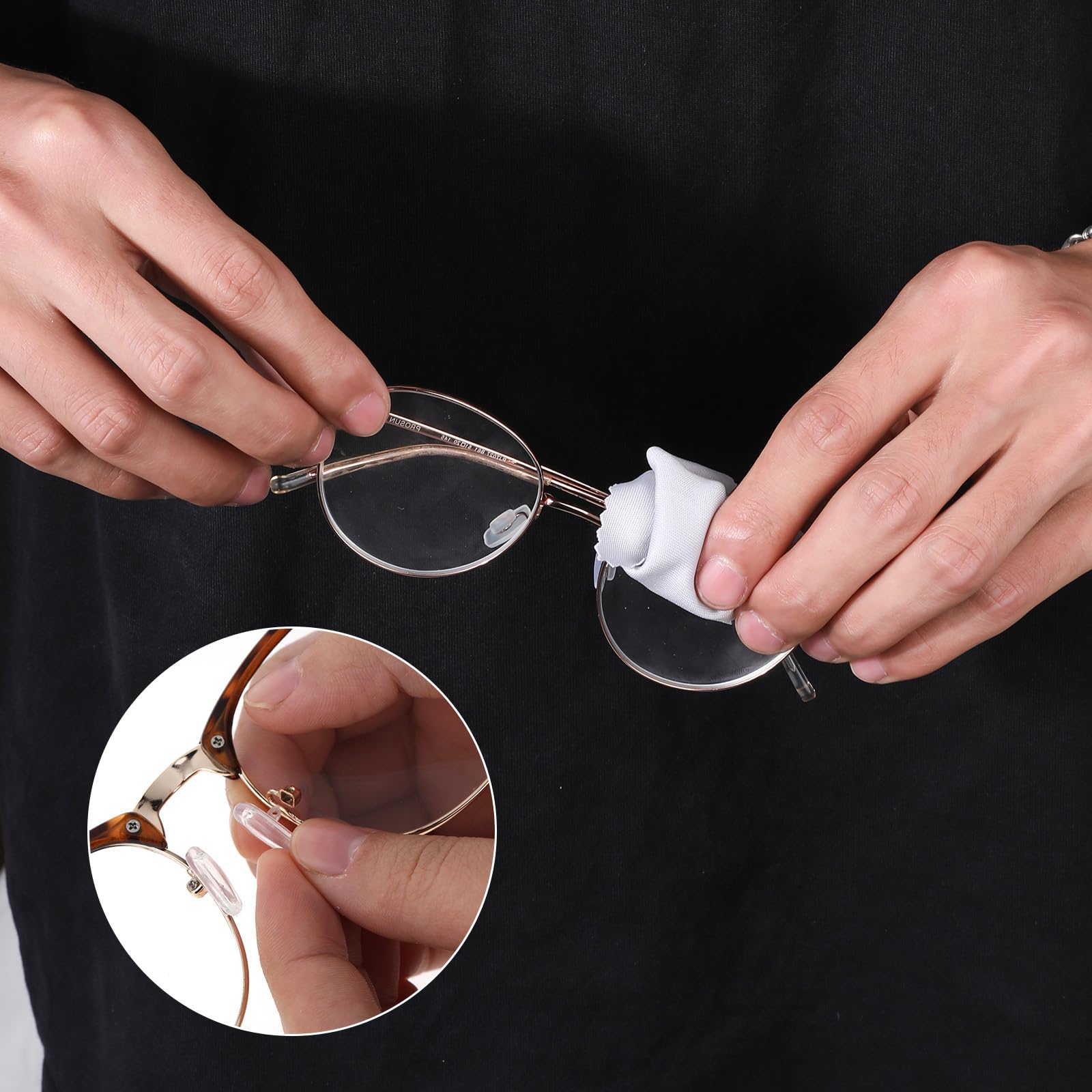 Soft silicone nose pads for glasses for comfort