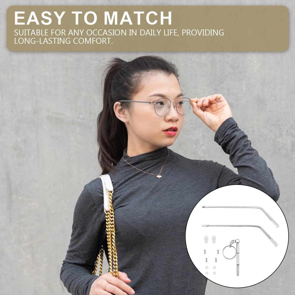 Tool-free installation with included screws