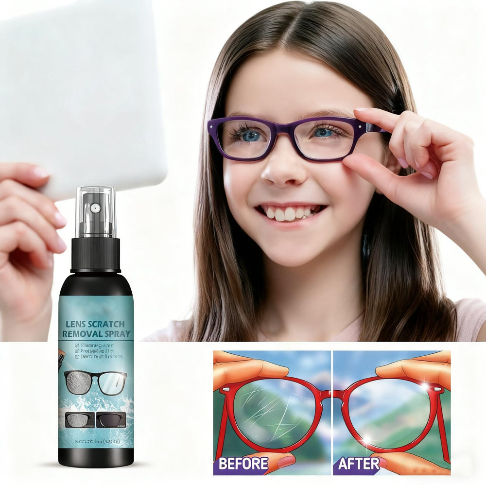 Spray top of Eyeglass Scratch Remover bottle