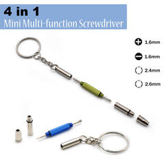 Eyeglass screwdriver kit in red color with non-slip grip