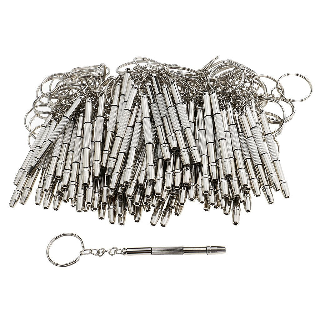 100-piece mini eyeglass screwdriver set displayed