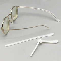 Soft silicone replacement tube for eyeglass temples