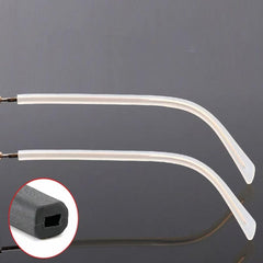 Easy-to-install temple end tip sleeve on glasses with thin metal frames