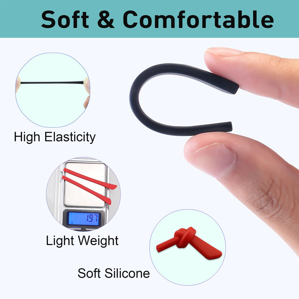 Anti-slip design on slim metal eyeglass legs