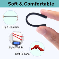 Anti-slip design on slim metal eyeglass legs