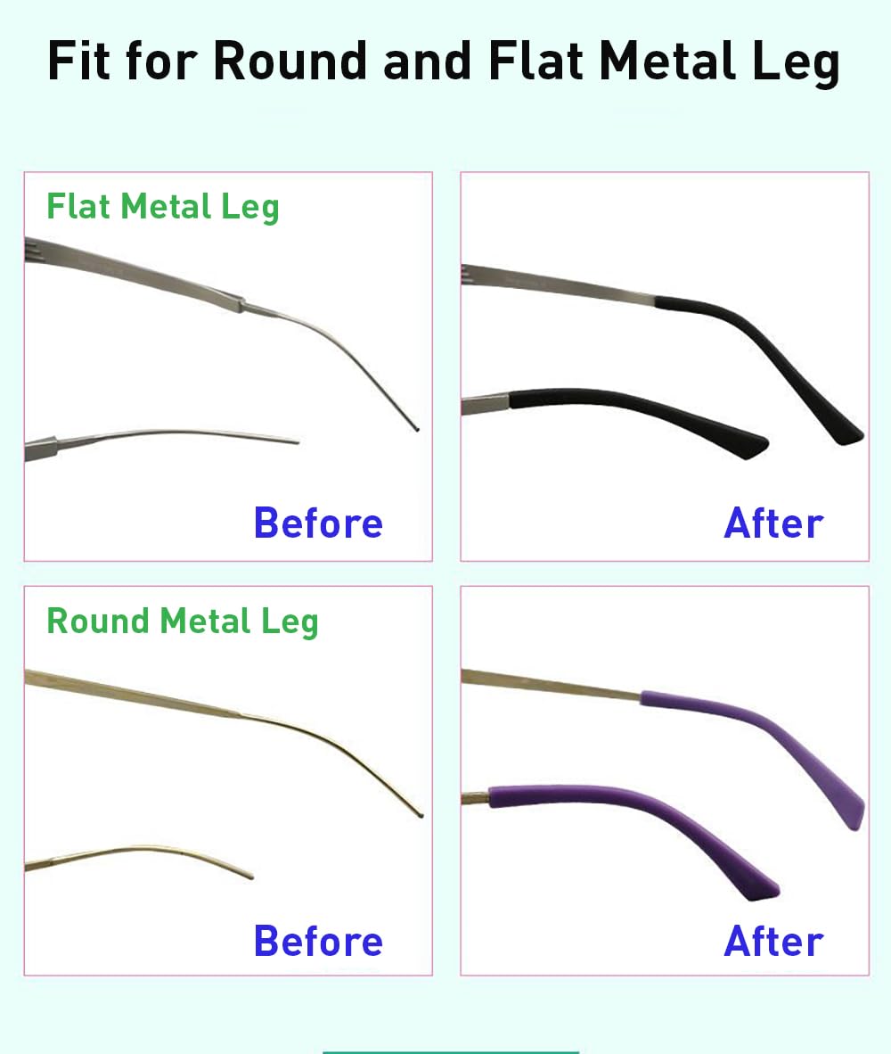 Glasses repair kit including tips and ear sock tubes