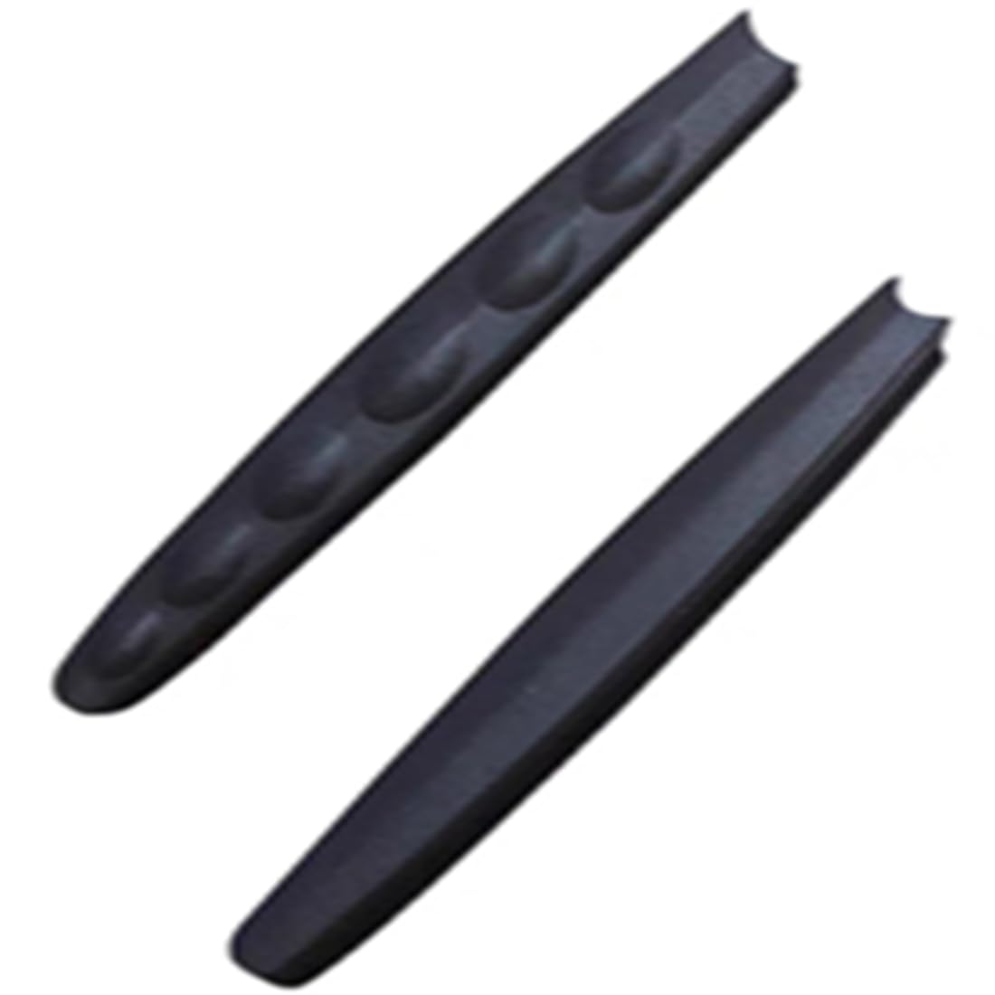 Black BEHLINE eyeglass temple tips and replacement ear socks for glasses frames