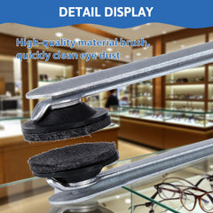 Eyeglass cleaner fitting in a pocket for travel