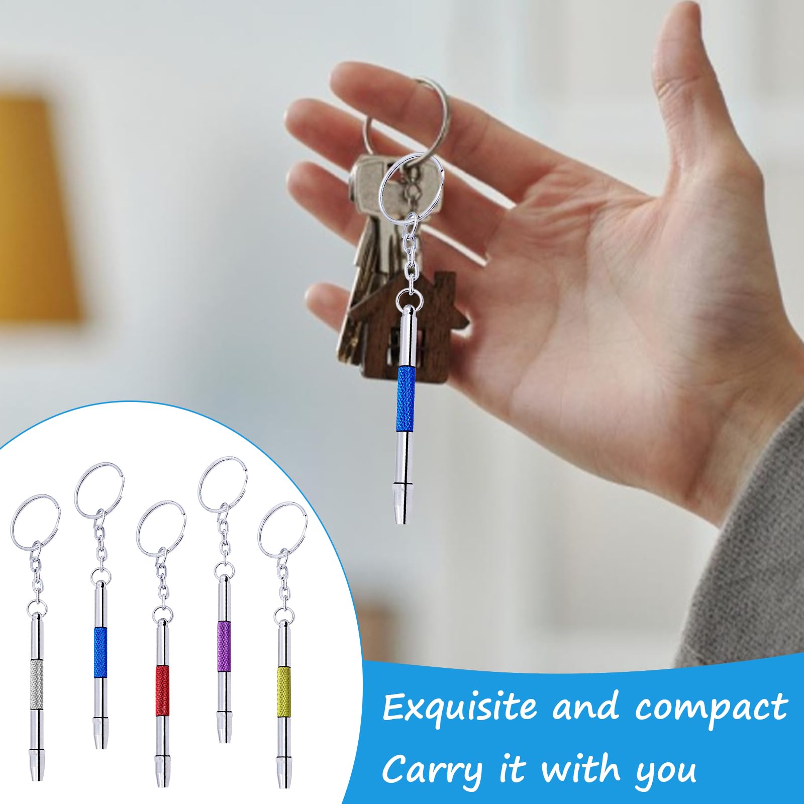Eyeglass repair set with keychain