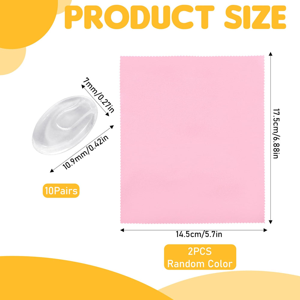 Slip-on anti-slip nose pads for glasses