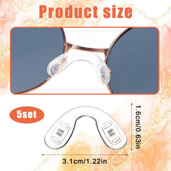 Non-slip eyeglasses nose pad kit with screwdriver