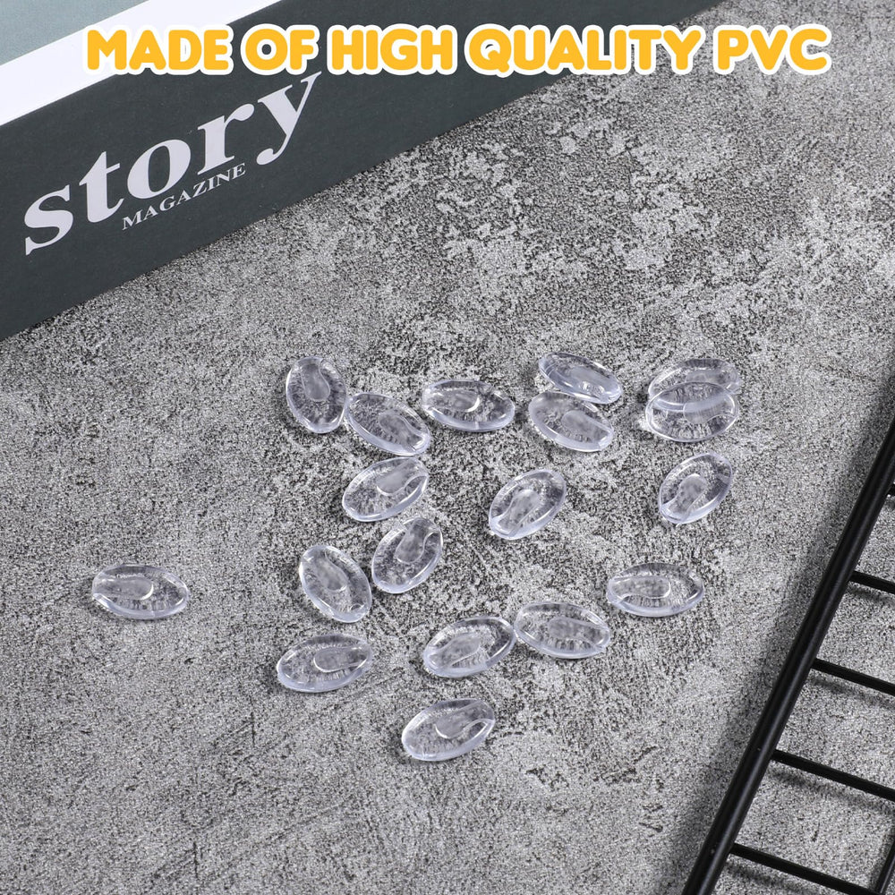 10 pairs of white silicone nose pads in packaging