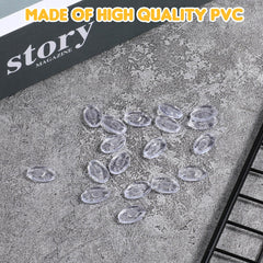 10 pairs of white silicone nose pads in packaging