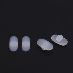 Two pairs of soft silicone nose pads for eyeglasses