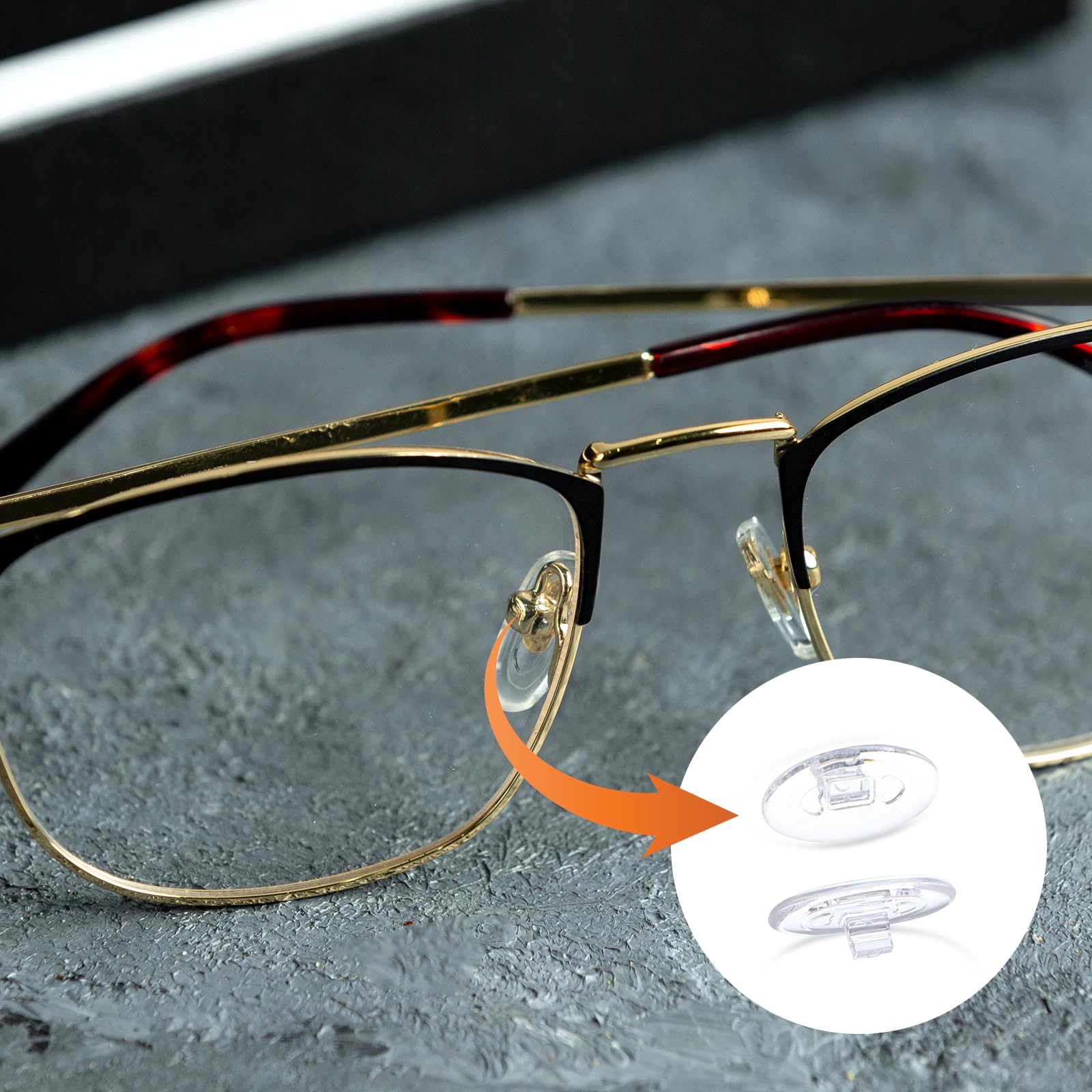 Replacement parts for eyeglasses nose pads - easy to install