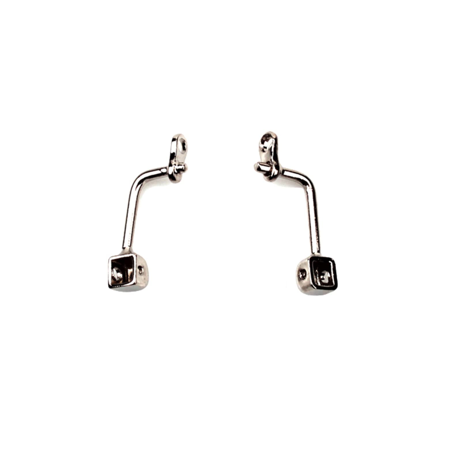Metal replacement nose pad arm for eyeglasses