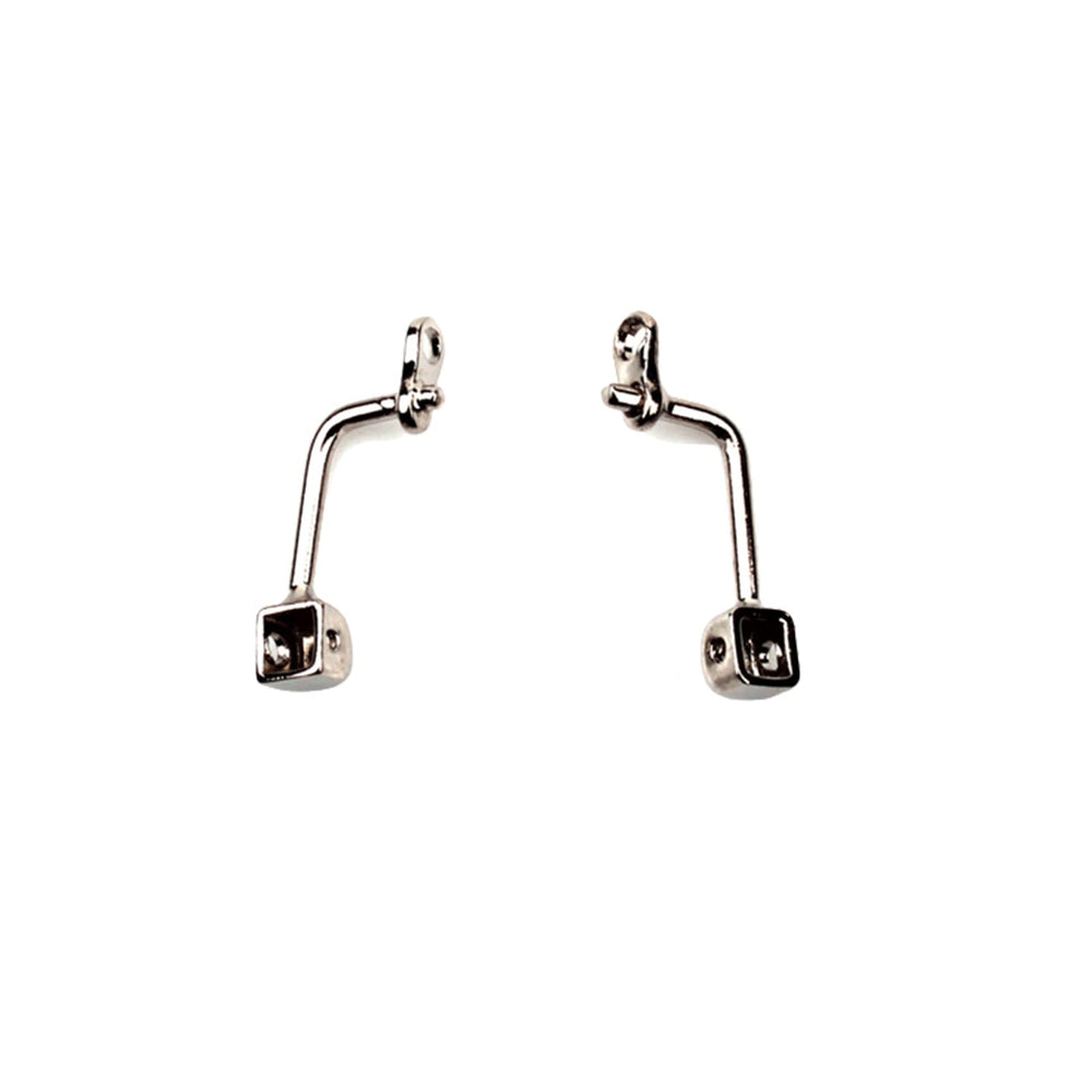 Metal replacement nose pad arm for eyeglasses