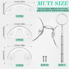 U-shaped eyeglasses nose pads medium size (3.2 cm)