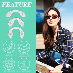 U-shaped eyeglasses nose pads small size (2.7 cm)