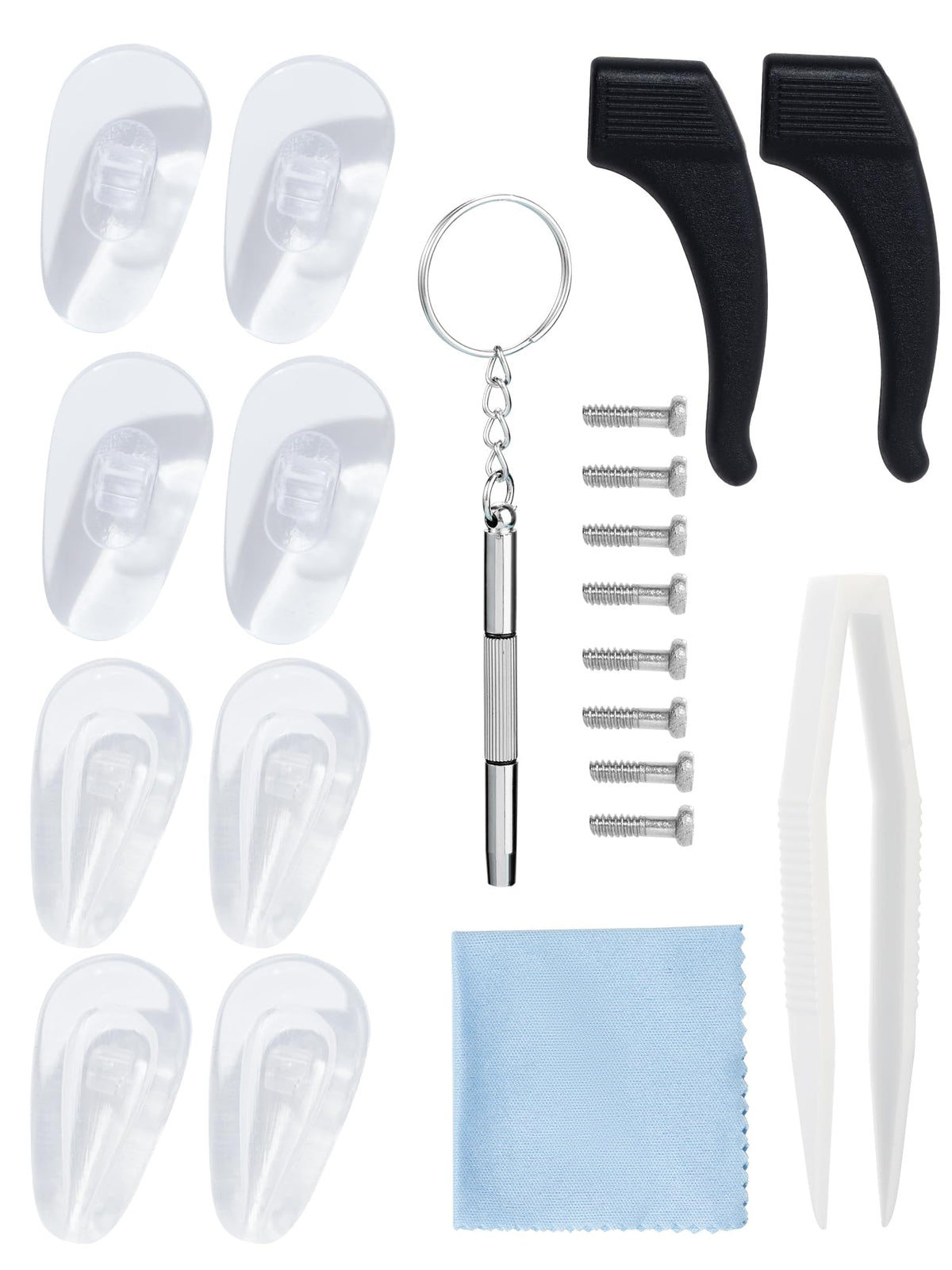 Air chamber soft silicone nose pads for eyeglasses