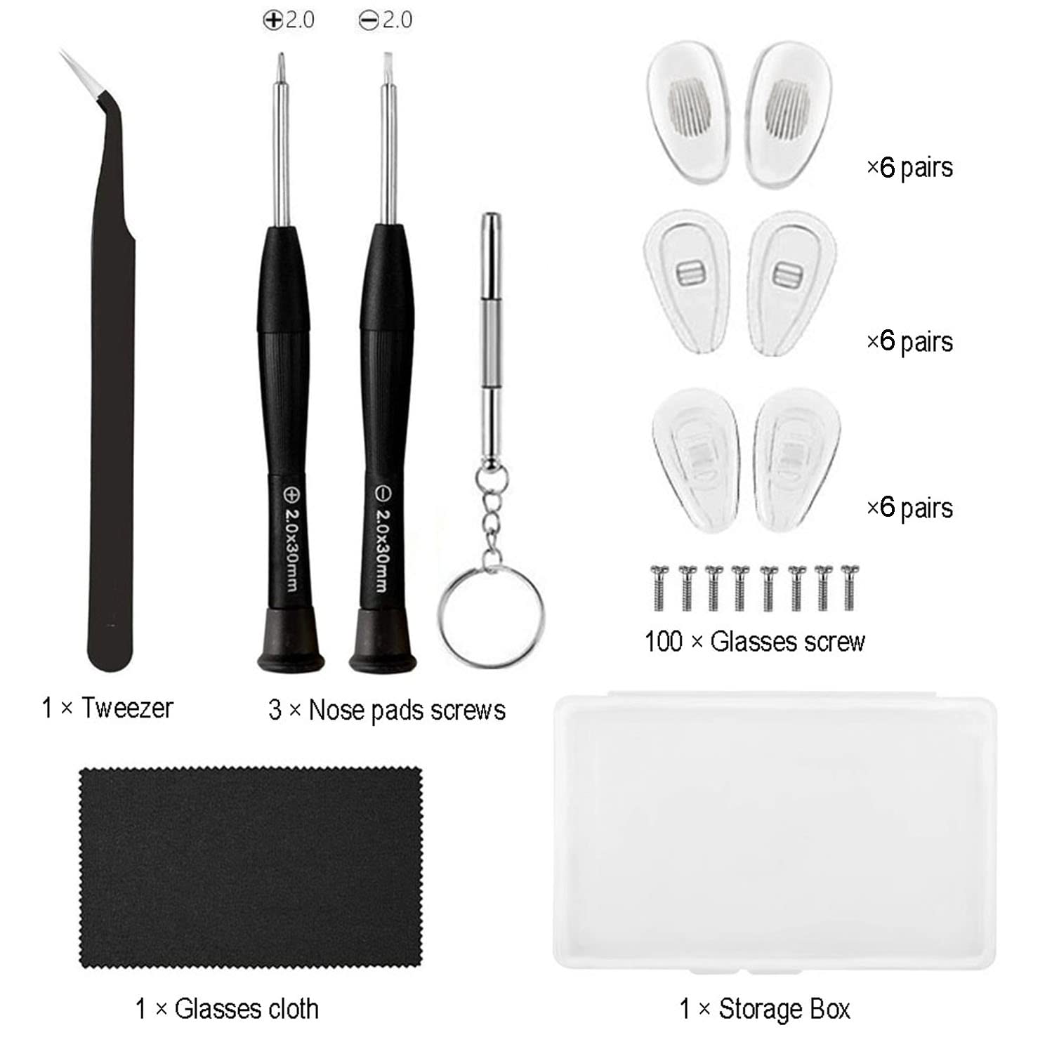 Close-up of silicone nose pads for glasses