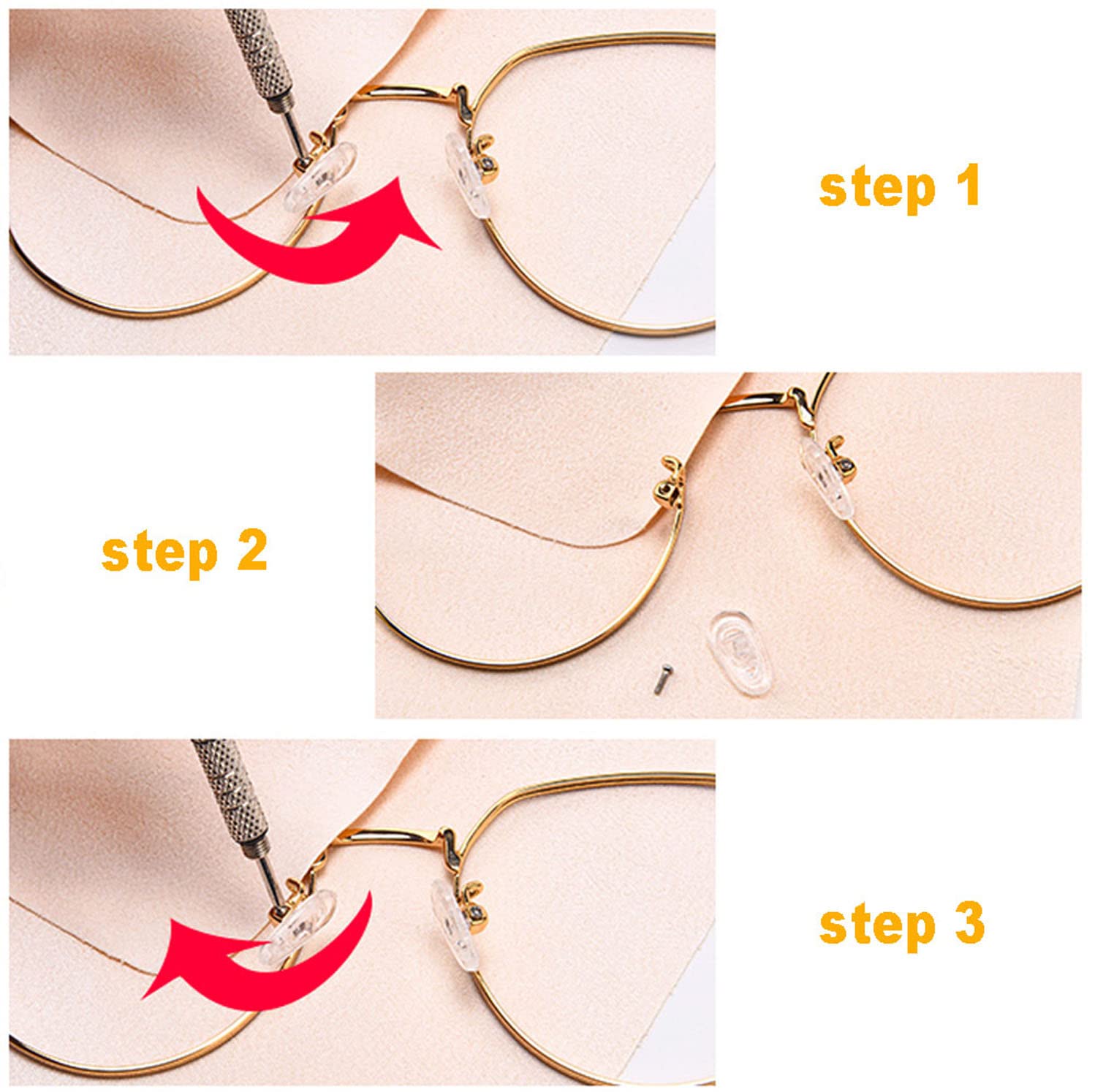 Compact portable eyeglass repair kit for travel