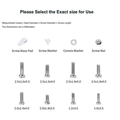 Five pairs of nose pads for glasses replacement