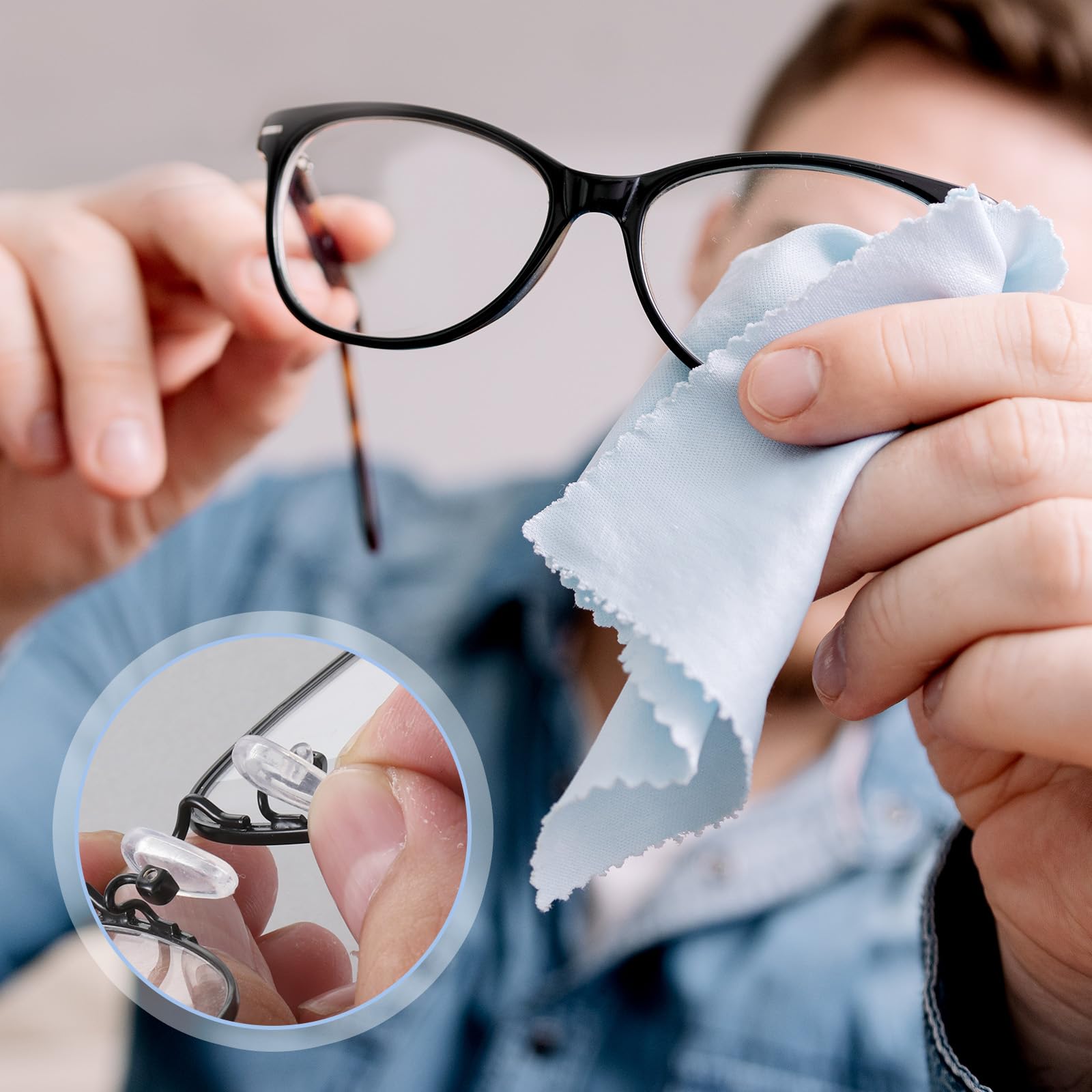 Portable eyeglass repair kit in a compact case for travel