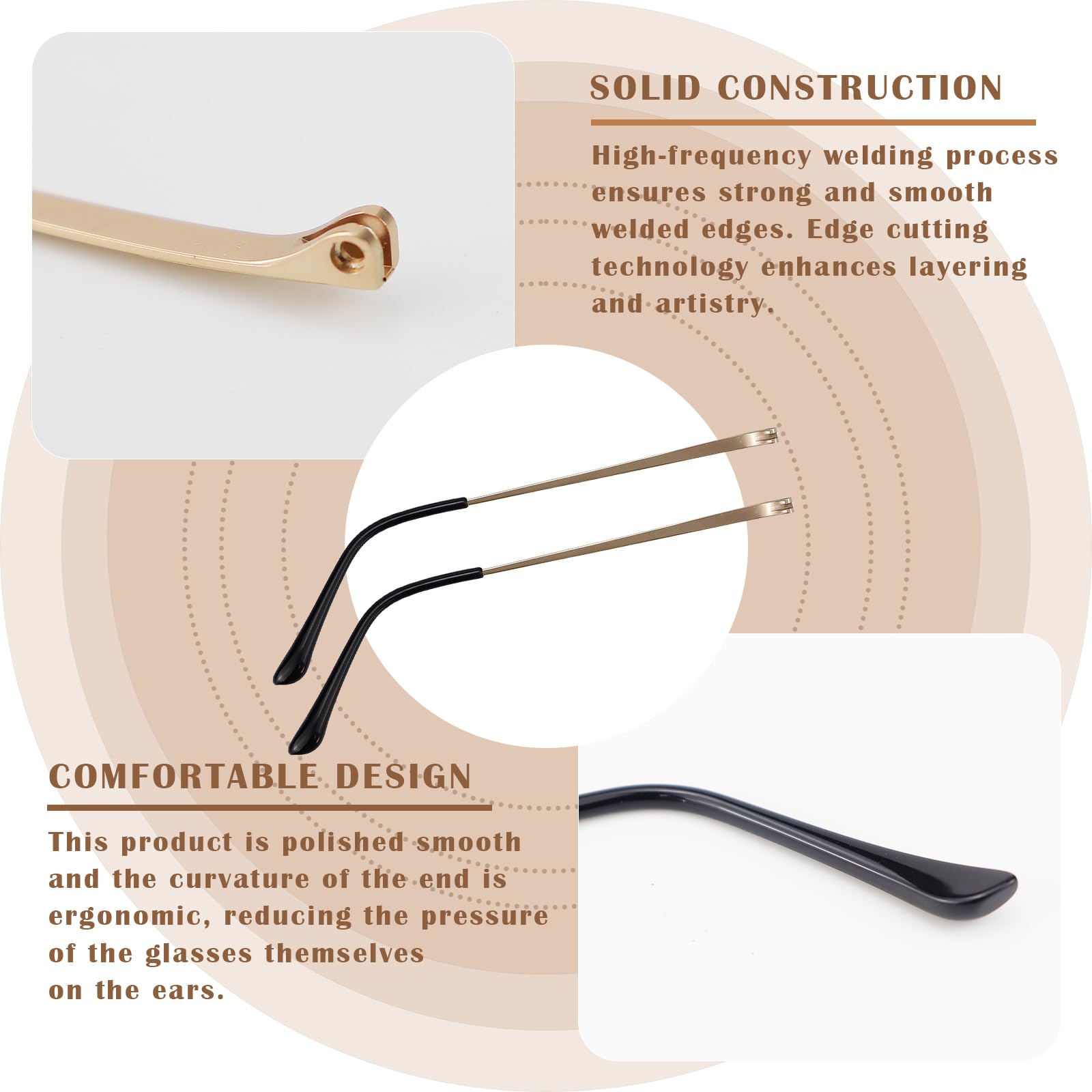 Eyeglass replacement kit with screws and washers