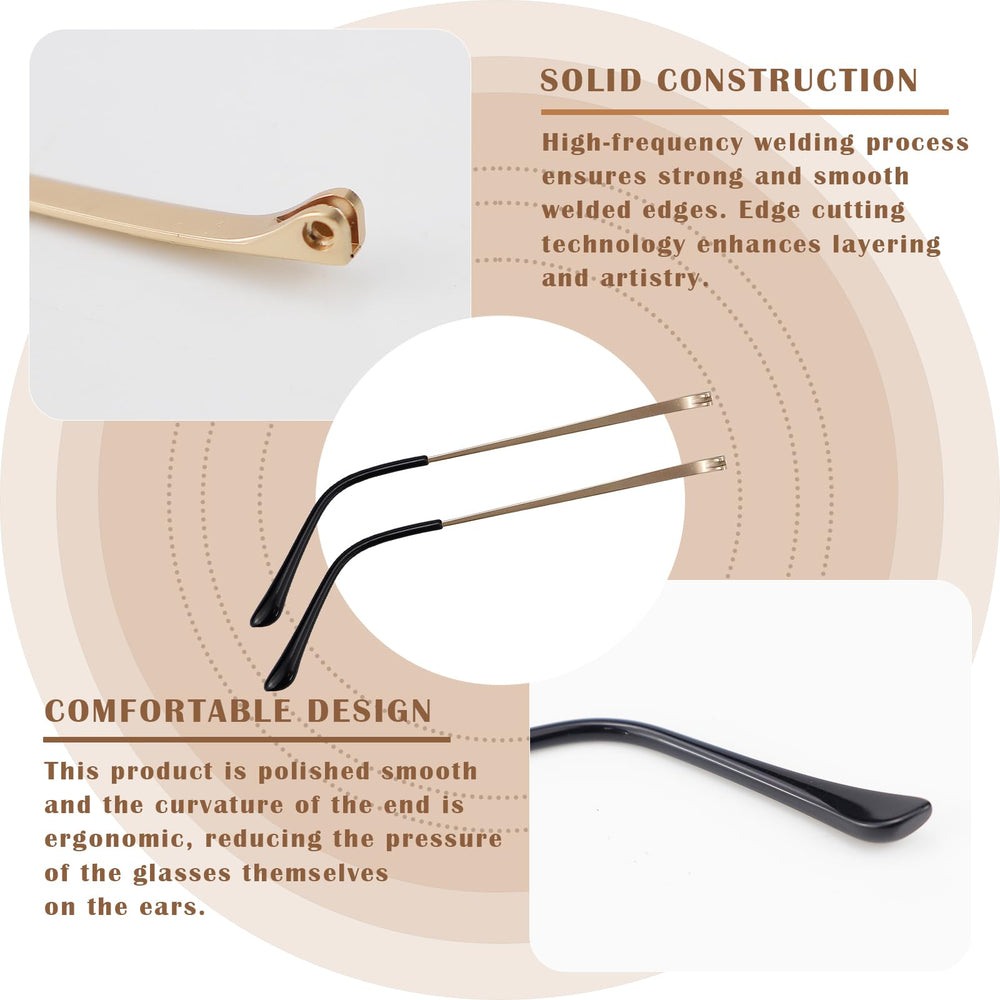 Eyeglass replacement kit with screws and washers
