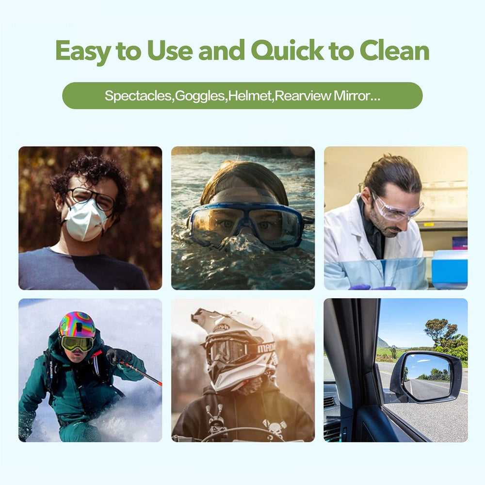 Wipes for eyeglasses, sunglasses, goggles, and camera lenses