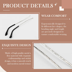 Temple replacement compatible with sunglasses and eyeglasses