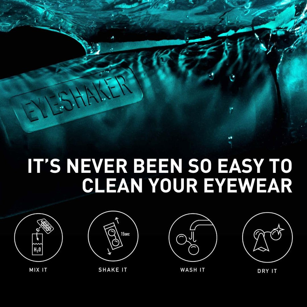 Close-up of patented mechanism inside Eyeshaker Set