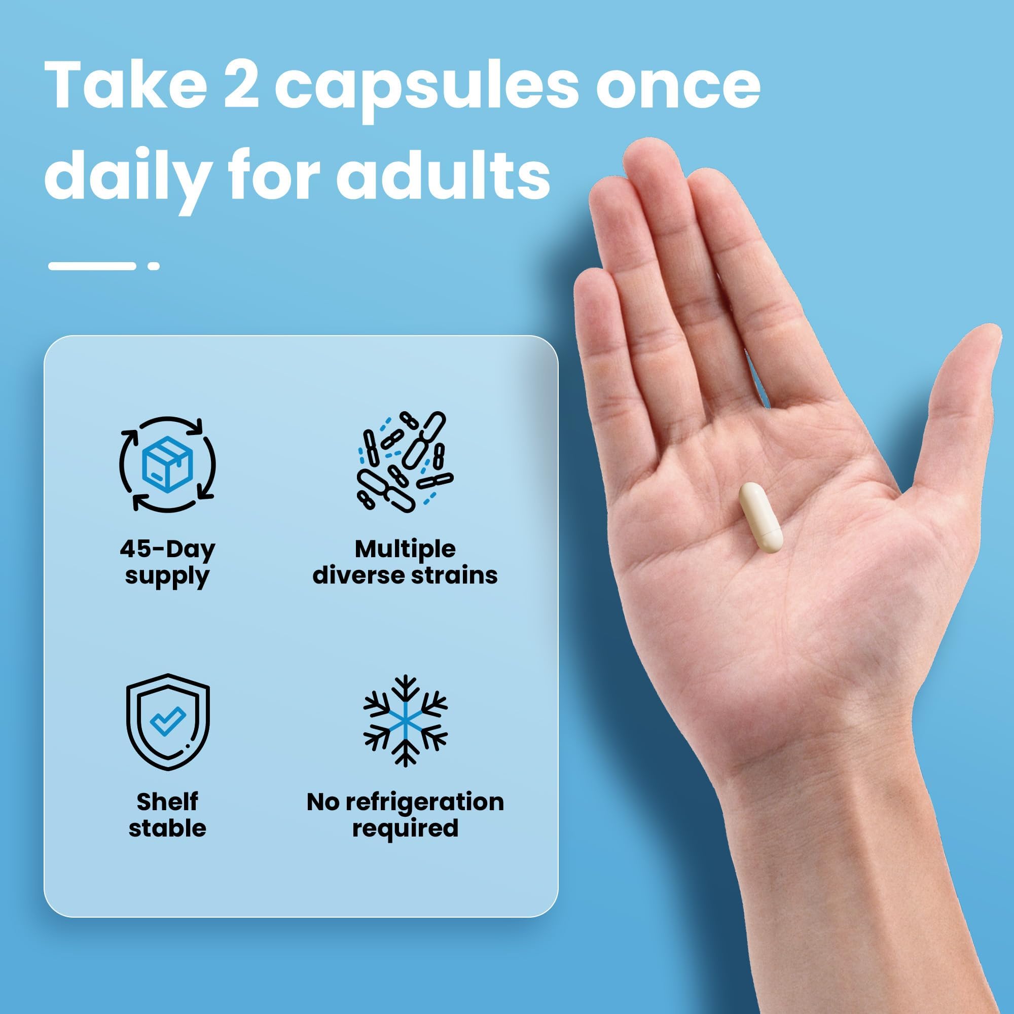 Vegan, gelatin-free probiotic capsules