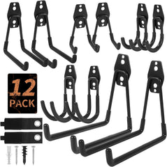 EZ COZY heavy-duty garage hooks mounted on a wall showing 80 lb capacity