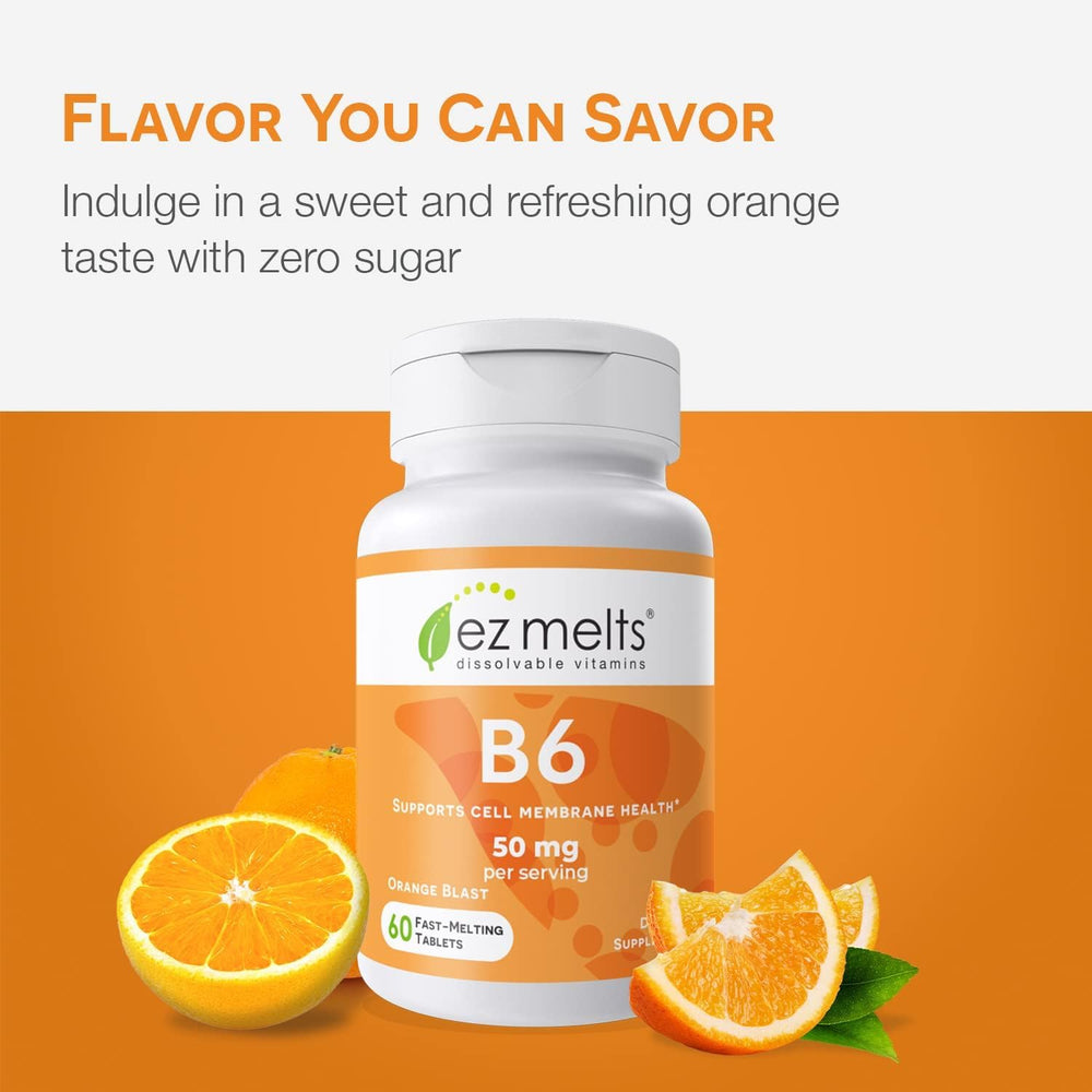 Non-GMO vegan-friendly Vitamin B6 50 mg label