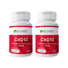 EZ Melts CoQ10 100 mg dissolvable tablets in orange flavor