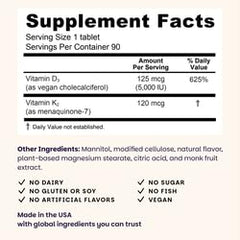Dissolving D3 and K2 tablet shown on tongue for fast absorption