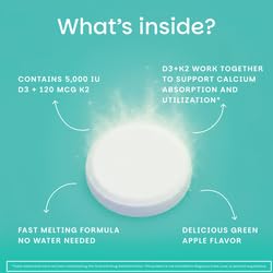 Graphic of tablets dissolving on tongue for easy consumption