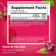 Dissolves on the tongue for quick ingestion