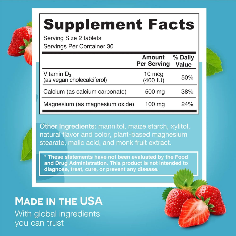 Dissolvable tablet placed on tongue